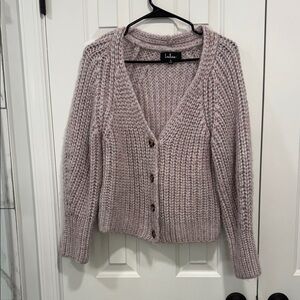Lulu's Soft Mauve Cardigan Sweater